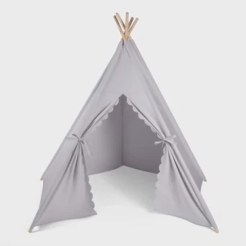 LITTLE GREEN SHEEP žaidimų palapinė TEEPEE, grey , AC003B