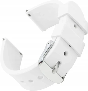 Silikoninė apyrankė smartwatch 20mm, balta