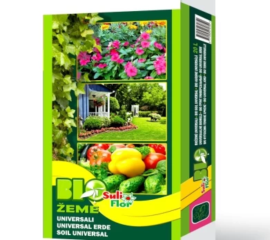 Durpių substratas, BIO žemė universali SULIFLOR, 20 l.