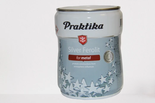 Alkidinė emalė metaliniams paviršiams, 0,65 ml, sidabrinės sp.