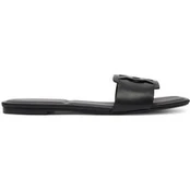 Šlepetės Calvin Klein Square Flat Sandal Emblem HW0HW03128 Juoda