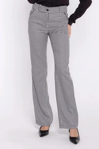 Moteriškos kelnės su houndstooth raštu Nife