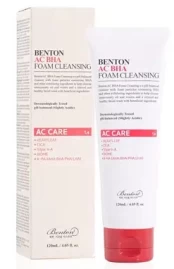Veido prausiklis Benton AC BHA Cleansing, 120 g, vyrams/moterims/universalus kaina