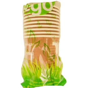 Puodeliai su spauda ECO GO, 235 ml, 10 vnt.