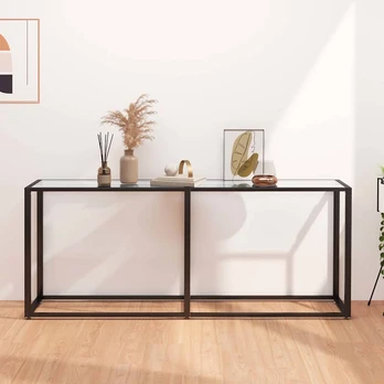 Konsolinis staliukas, skaidrus, 180x35x75,5cm, stiklas