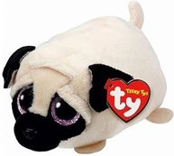 Pliušinis žaislas TY Candy Mops, šviesiai ruda sp., 10 cm