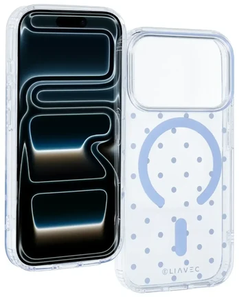 Dėklas Liavec Bubble Case do Iphone 18 Pro/17 Pro Šviesiai mėlynas