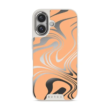 High Vibrations - Color Swirl iPhone 16 Case, Elite Mirror Light (MagSafe) / Silver