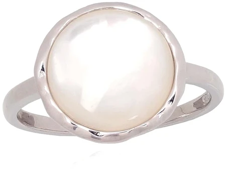 Diamond Sky Jewelry Sidabrinis žiedas su perlamutru „Pearl Moon“
