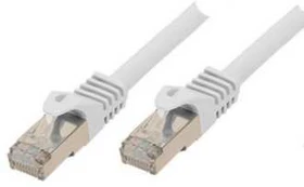 S-Conn BASIC-S Patchkabel S/FTP PIMF Rohkabel Cat.7 baltas 1,0m