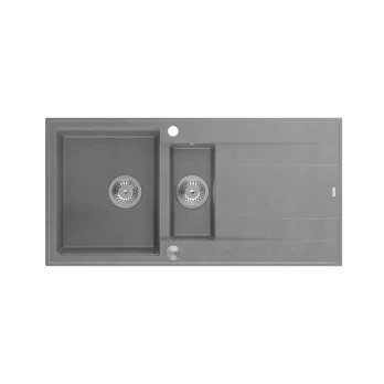 Plautuvė Quadron EVAN 156, HQE5510050U5_BS_P2O, sidabrinis akmuo