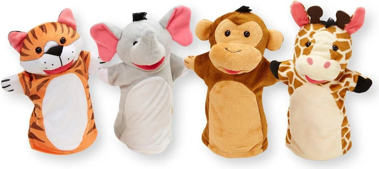 Melissa & Doug - Hand Puppets Zoo Friends (806023)