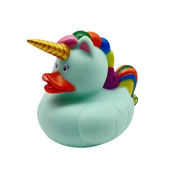 Vonios žaislas, antis Unicorn, žalia