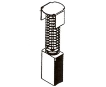 Šepetėlis Haushalt, 6 mm x 11 mm x 17.5 mm, 2 vnt. kaina