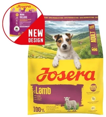 Josera pašaras suaugusiems mažų veislių šunims MINIDELUXE 900G