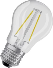 LED lemputė OSRAM Filament, E27, P40, burbuliuko formos, 4W, 2700K, 470lm, non-dim,skaidri kaina