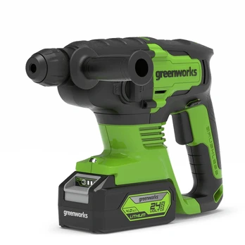 Smūginis gręžtuvas Greenworks GD24SDS2 (be akumuliatoriaus ir kroviklio)