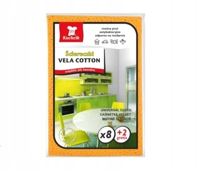 Šluostės Vela Cotton 8+2