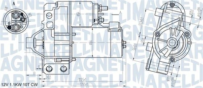 Starteris MAGNETI MARELLI 063721290010