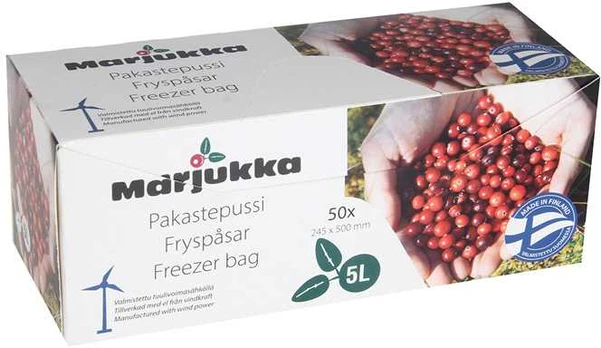 Marjukka 5 l, 50 vnt. maišeliai šaldymui