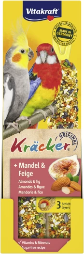 Vitakraft - Kräcker® almond and fig, for parakeets kaina