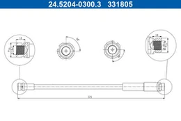Stabdžių žarnelė ATE 24.5204-0300.3