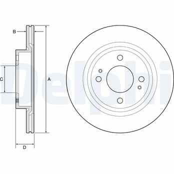 DELPHI BG4830C Brake Disc