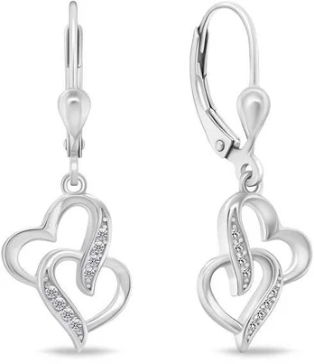 Brilio Silver Brilio Sidabrinis Romantic sidabrinis auskarai Hearts EA467W