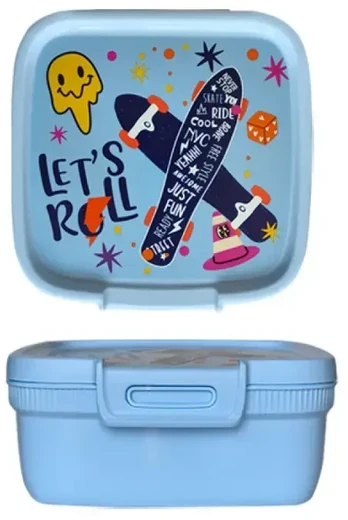 Curver Food storage container square 0.9L Snap Box mėlynas/fun-tilities