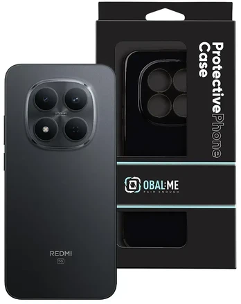 Dėklas OBAL:ME Glossy phone case for Redmi Note 15 Pro 5G juodas