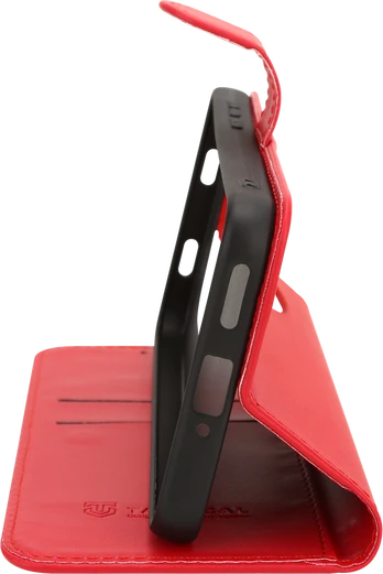 Tactical Field Notes dėklas skirtas Xiaomi Redmi Note 15 Pro raudonos spalvos