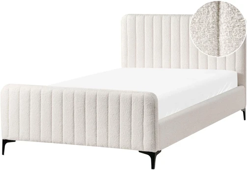 Beliani Lova Boucle LUNAN 120 x 200 cm, balta