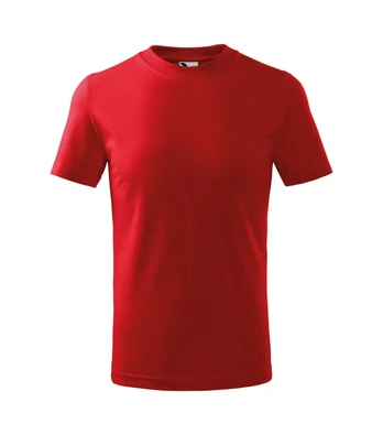 Vaikiški Marškinėliai MALFINI Basic 138 Red 160g/m2