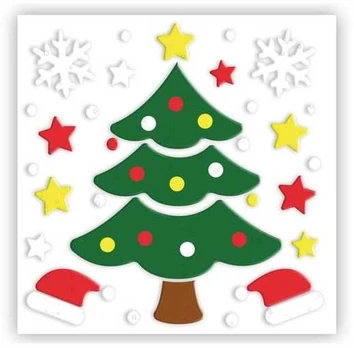 Fiesta Juletræ vinduesdekoration
