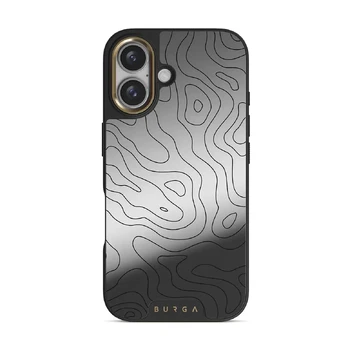 Wild Terrain - Minimalist iPhone 16 Case, Elite Mirror (MagSafe) / Gold