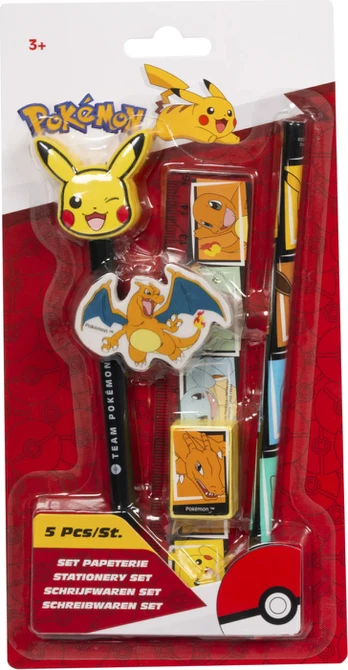Pokémon - Stationery set 5 pieces