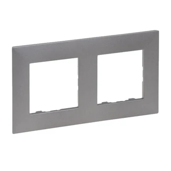 2 vietų rėmelis Legrand Niloe Step 863492 (pilkas)