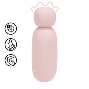 Mochi Mini Chunky Wand Vibrator Pink - 8-Function, Rechargeable, Silicone kaina