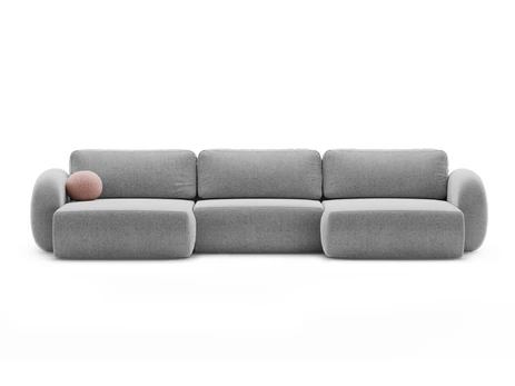 Panoramic Sofa with Box and Sleeping Function, "Tonale", 5 Seats, 362x149x88 Made in Europe