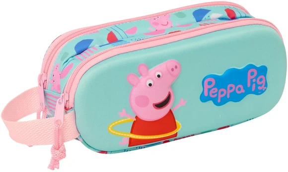 Safta Peppa Pig 3d dėklas su 2 skyriais
