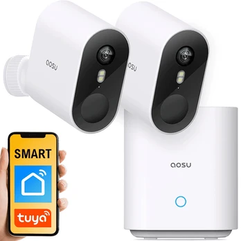 Rinkinys SMART kamer Tuya Aosu SL-C6S-2H