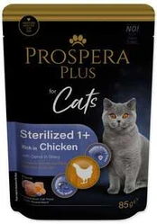 Prospera Plus Cat Sterilised 1+ Kapsička kuře a mrkev 85g