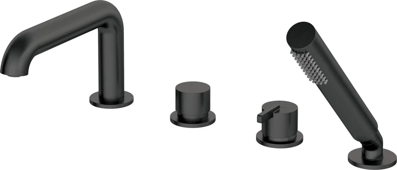 4-hole bathtub mixer with shower set