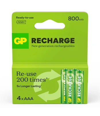 Pakraunama baterija GP Recharge NiMH AAA 800mAh EB4