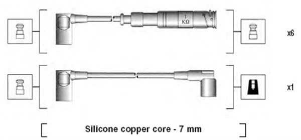 Uždegimo laido komplektas MAGNETI MARELLI 941115110655
