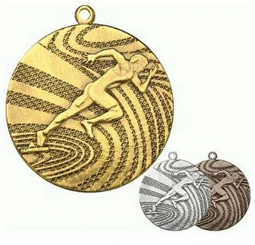 Tryumf Medal auksinė - biegi - medal plieno