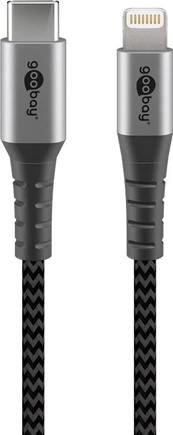 Goobay Lightning USB-C įkrovimo ir sinchronizavimo laidas, 2m