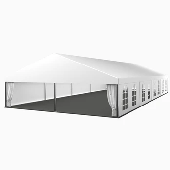 Šventinės palapinės modulinis baltas paviljonas (200 m2)