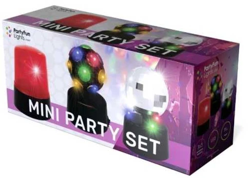 Partyfunlights Mini Party Set 3-in-1
