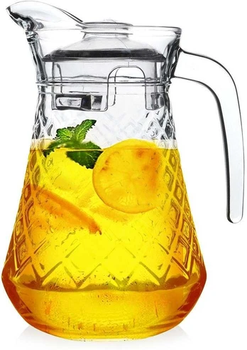 Stiklinis ąsotis su dangteliu 1,4 l